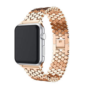 Bracelet de montre en acier inoxydable Offre Spéciale pour <span class=keywords><strong>iWatch6</strong></span>/ 5/4/3/2/1 bracelet de remplacement de bande de boucle Durable pour Apple Watch 8 - Product Image 4
