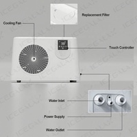 Réfrigérateur à eau ultra-froide US Stock 1HP avec contrôle intelligent par application, pour bain froid avec refroidisseur et filtre