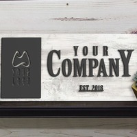Enseignes de magasin classiques en bois personnalisées POD, signalétique 3D sculptée, plaques personnalisées pour magasins, une seule pièce, personnalisées, très vendues UIONEN