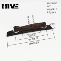 (Gaoqiao) Modèle Jazz Palissandre Sous-corps Guitare acoustique Pont Jazz Contrebasse Guitare Sous-corps en bois Accessoires de guitare