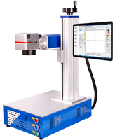 Mesin Penanda Laser Serat Mini Portabel Model Terbaru, Printer Laser Serat Mini untuk Perhiasan/Logam/Jam Tangan/Cincin