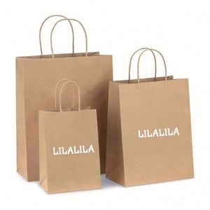 ถุงกระดาษสีน้ำตาลรีไซเคิลรักษ์โลกสำหรับใส่อาหารกลับบ้าน ถุงช้อปปิ้ง ถุงของขวัญ ถุงบรรจุภัณฑ์งานฝีมือ ถุงกระดาษคราฟท์พร้อมโลโก้ - Product Image 2