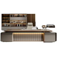 Ensemble de chaise de direction de bureau de patron haut de gamme de luxe mobilier de bureau de président moderne Simple avec