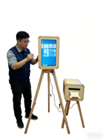 Photomaton à impression instantanée double face avec écran tactile 18,5 pouces, iPad et appareils photo reflex numériques, garantie de 2 ans pour les événements festifs
