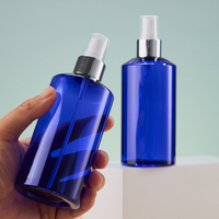 Bouteille pulvérisateur vide en plastique de 300 ml à brume fine, personnalisable, pour emballage cosmétique (tonique, parfum, cheveux), avec pompe pulvérisatrice argentée