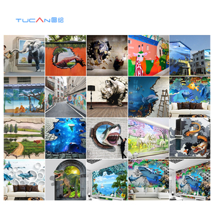 Độ phân giải cao 2500*4500mm máy in tường xách tay 3D định dạng rộng nhà đề can máy in dọc tường sơn máy in - Product Image 3