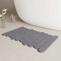 Terre de diatomées tapis de bain en pierre pliant salle de bain cuisine plat séchage sol douche tapis de pied pour la maison cuisine comptoir sol