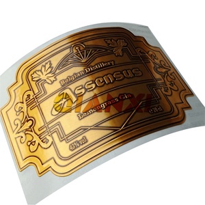 Waterproof Red Wine Bottle Label <strong>Sticker</strong> Holographic Adhesive Gold Foil <strong>Perfume</strong> Bottle <strong>Embossed</strong> Labels Wine Bottle Seal <strong>Sticker</strong> - Product Image 1