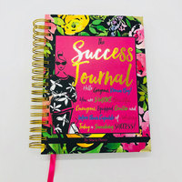 Journal en spirale en or Objectif hebdomadaire L'homme qui réussit Journal Fille Motivation Planificateur Index Cahier