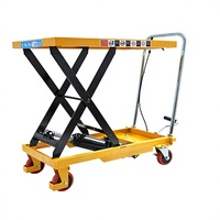 Chariot élévateur à ciseaux manuel hydraulique Uni-Silent, plateforme élévatrice robuste pour manutention en entrepôt LTD150
