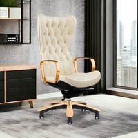 Chaises de direction de luxe de style doré ergonomiques pour bureau