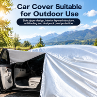 Housse de protection extérieure pour voiture (berline, SUV) – Imperméable, anti-poussière, anti-UV – Idéale pour garage, stationnement commercial et vente au détail