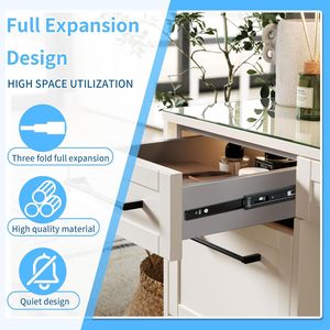 ボールベアリングサイドマウント引き出しスライド<span class=keywords><strong>3</strong></span>セクションフルエクステンション - Product Image 2