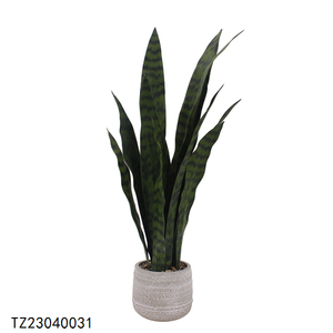 Para Tizen Planta de serpiente artificial al aire libre <span class=keywords><strong>Sansevieria</strong></span> Bonsai PE Plantas en maceta para jardín de boda o decoración de patio del hogar - Product Image 5