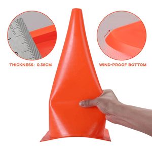 CITICITY Paquete de 10 Conos de Seguridad de Plástico Naranja de 12 Pulgadas, Conos Marcadores para Entrenamiento Deportivo, Fútbol, Baloncesto, Uso en Interiores y Exteriores - Product Image 2