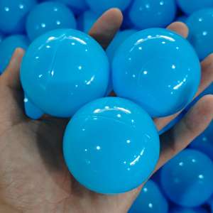 Balles de <span class=keywords><strong>piscine</strong></span> à balles douces personnalisées en usine, 5,5 cm, 6 cm, 7 cm, 8 cm, roses, colorées, en plastique anti-écrasement pour bébé, balles océan - Product Image 3