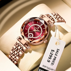 Reloj de Pulsera de Lujo POEDAGAR, Elegante, Resistente al Agua, de Acero Inoxidable, de Alta Calidad, para Mujer, con Diamantes, de Cuarzo - Product Image 2