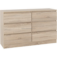 Scadanavian commodes 6 tiroirs de rangement en tissu armoire à tiroirs pour l'hôtel à la maison