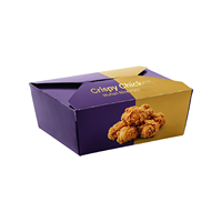 Boîtes à emporter jetables en gros, pliables, en papier kraft, pour frites, poulet, hamburgers, en-cas, emballages, service OEM ODM