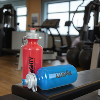 Bouteille de sport en plastique personnalisée sans BPA, à pression, pour Powerade, camping, vente chaude