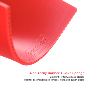 Boli Celite ITTF-Approved Table Tennis <strong>Rubber</strong> Non-Tacky <strong>Rubber</strong> with Cake Sponge - Product Image 3