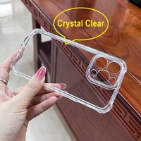 4 Coins Air Protection 2 IN 1 Acrylique PC + TPU Antichoc Bumper Case Avec Caméra Trous de Précision Pour iPhone 15 14 13 12 11