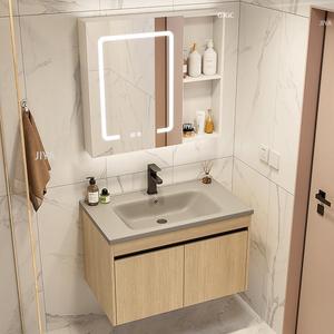 Mueble de Baño de Pared de Alta Gama con Lavabo Integrado, <span class=keywords><strong>Muebles</strong></span> de Baño Modernos <span class=keywords><strong>para</strong></span> Proyectos de Apartamentos y Hoteles - Product Image 2