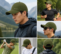 Casquette de baseball vintage performante, respirante et imperméable, pour la course à pied, avec logo personnalisé, séchage rapide, ajustable, OEM ODM