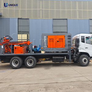 Machine de forage de puits d'eau montée sur camion de 200 m, équipement de réparation et de forage pétrolier - Product Image 1
