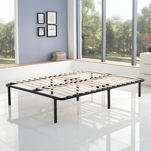 Estructura de <span class=keywords><strong>cama</strong></span> tamaño Queen ajustable con listones de madera, <span class=keywords><strong>base</strong></span> de <span class=keywords><strong>cama</strong></span> <span class=keywords><strong>minimalista</strong></span> para <span class=keywords><strong>base</strong></span> de colchón, diseño sin ruido - Product Image 3