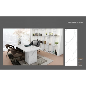แผ่นหินอเมซอนบลูซินเทอร์ ขนาด 800x2400 มม. หนา 15 มม. กระเบื้องพอร์ซเลนขัดเงา สำหรับตกแต่งผนังและพื้นอย่างหรูหรา - Product Image 6