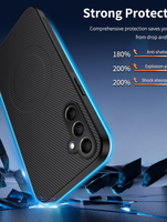 Étui de téléphone portable antichoc en fibre de carbone texturée magnétique résistant aux chutes adapté à Infinix Note 60 Pro Pininfarina