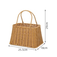 Nouveau cadeau de fleurs avec poignée panier décoratif panier de fleurs tissé à la main