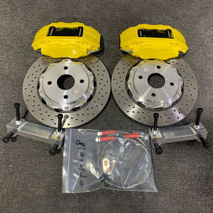 Étriers de frein personnalisés OEM CP7600 285/300mm percés disque de frein fendu en acier pour Volkswagen Polo MK7 Golf GTI <span class=keywords><strong>Caddy</strong></span> Jetta MK6 - Product Image 1