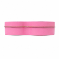 Boîte en métal en forme d'ours rose en gros, conteneur en fer blanc imprimé sur mesure pour l'emballage de bonbons et cadeaux pour enfants