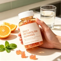 Gommes Métabolisme Quotidien OEM Complexe de Vitamines B Mélange Botanique Coup Énergie Soutien Gestion du Poids 60 Pièces