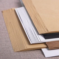 Papier cartonné blanc et noir 240g, papier kraft épais et rigide, recyclable, pour emballage cadeau et artisanat fait main, pour cadre photo et bougie