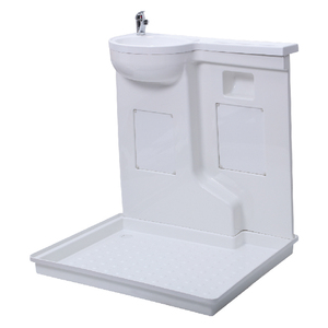 Accesorios para Autocaravanas: Lavabo de Acrílico para Ducha con Grifo Extraíble y Desagüe a Elegir - Product Image 1