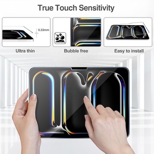 Protector de Pantalla de Vidrio Templado para Tableta, Película Protectora HD Clear 2.5d para <span class=keywords><strong>iPad</strong></span> <span class=keywords><strong>Pro</strong></span> 11 2024, 1 Paquete - Product Image 3