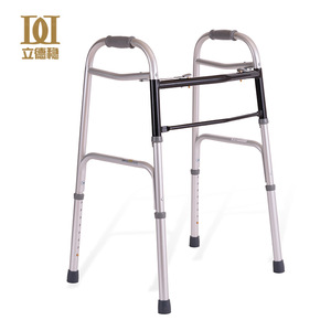 Déambulateur stable Lide 9173 en acier inoxydable, manuel, pour personnes âgées, avec réglage en hauteur et design pliable - Product Image 4