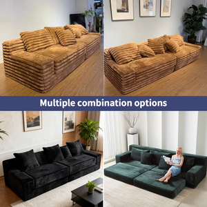 Paket vakum <span class=keywords><strong>Sofa</strong></span> busa pembagi Modular spons dikompresi tempat tidur <span class=keywords><strong>Sofa</strong></span> korduroi lipat kustom pabrik - Product Image 6