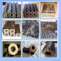 Machine de pressage robuste pour briquettes de coques de riz, paille, sciure de bois, charbon et charbon de bois, pour la fabrication de briquettes en barres et en tiges