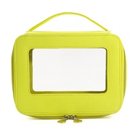 Nouvelle Trousse de Maquillage Portable de Voyage Haut de Gamme en Gros, Sac de Rangement Transparent en PVC à Fenêtre, Étui à Maquillage de Grande Valeur