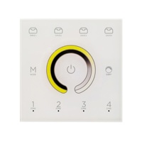 Bande LED DIM CCT 2 en 1 avec télécommande sans fil 2,4 GHz, montage mural, panneau HX-HWP86-DMX-CCT-4S, contrôleur filaire DMX512 AC90-265V