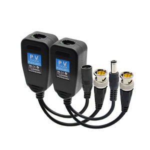 <span class=keywords><strong>Balun</strong></span> de <span class=keywords><strong>Video</strong></span> Pasivo Único RJ45 de 8MP 1080P, Conector Coaxial BNC CVI TVI, Transmisión de 300M, Entrada de 12-36V, Monitor CCTV 2:1 - Product Image 1