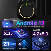 Android AI Box Adapter CarPlay Nirkabel SM6350 Kotak Video Multimedia Mobil Kompatibel dengan Android 15