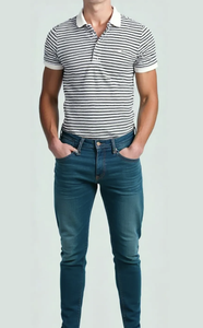 เสื้อโปโลสำหรับผู้ชายเสื้อผ้าลายขวางล้างทำความสะอาดได้ผลิตในเวียดนาม - Product Image 2