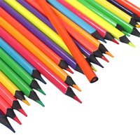 Dessin pour enfants crayon plastique peinture école plomb ensemble vente croquis 12 couleurs enfants 12 couleurs hexagone sans bois Multi