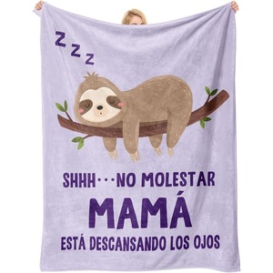 Manta de Franela con Diseño de León de Dibujos Animados, Manta para Siesta, Suave al Tacto, Reversible, para Viajes y Camping, Impresión Personalizada, OEM, ODM - Product Image 1