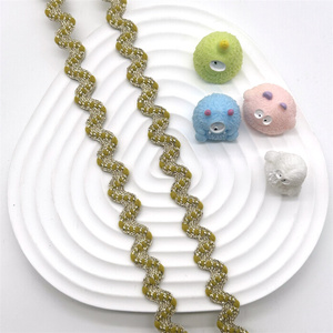 Bande tissée ondulée à chevrons rayée hautement élastique de 6 <span class=keywords><strong>mm</strong></span> avec bord incurvé pour vêtements, sacs, chaussures, accessoires textiles de maison - Product Image 6